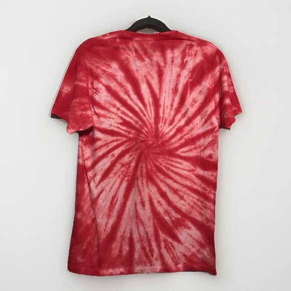 Buc-ees Shirt Unisex Small Red Tie-Dye Graphic Beavers Baseball Tee Short Sleeve - Picture 2 of 6